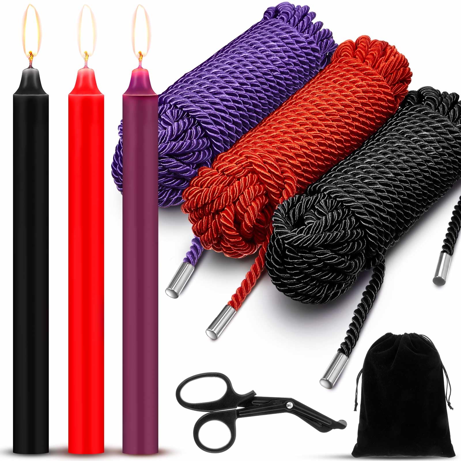 Photo 1 of ***MISSING PARTS***
Tisancy 8 Pcs Decorative Accessory Kit - 3 Low Temperature Candles, 3 Soft Silk String, 1 Storage Bag and 1 Scissors, for Wedding Decor & Daily Use