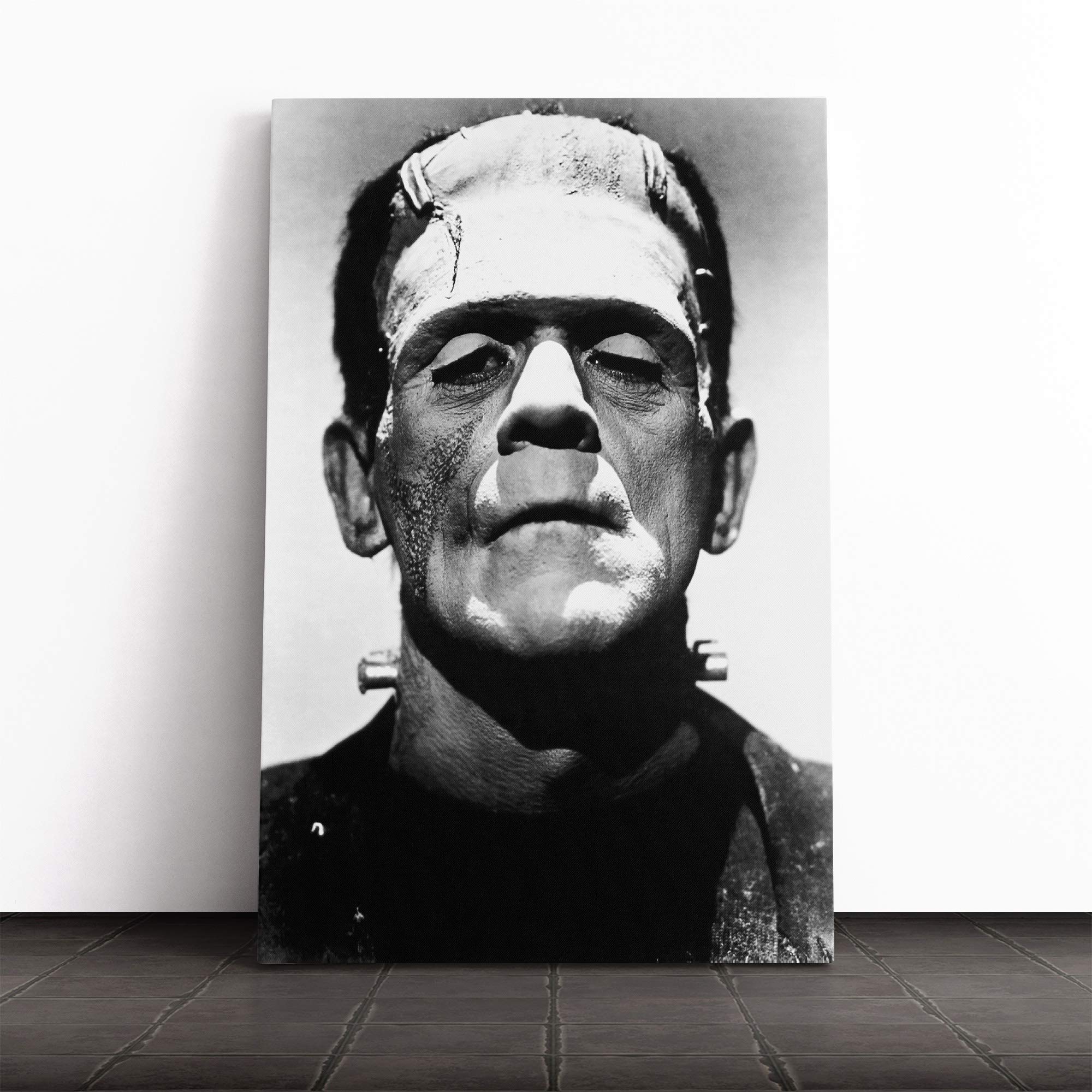 Frankenstein Canvas Print | Gallery Wrapped 30mm Frame Wall Art | 20x14 inches | Ready to Hang | Modern Picture | Living Room Bedroom Lounge Office