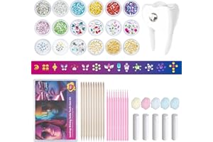 MYYKO 1000 Pieces Tooth Gems Jewelry Kit for Teeth, Butterfly Tooth Diamonds DIY Fashionable Crystal for Teeth (Without Glue)