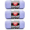 Red Heart Super Saver Light Jasmine Yarn - 3 Pack of 7oz/198g - Acrylic - 4 Medium (Worsted) - 364 Yards - Knitting/Crochet