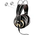 AKG K240 STUDIO Semi-Open Over-Ear Professional Studio Headphones Include a Removable Cable and Varimotion Technology for Enh
