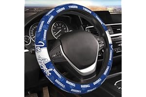 PKIHGXA Steering Wheel Cover, Universal 15 Inch Car Wheel Cover for Baseball Fans Men Women, Fit for Suvs,Trucks,Sedans,Cars