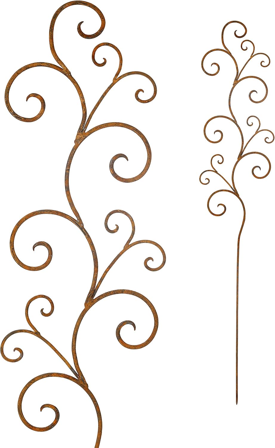 Gerry Rankgitter Stab Stecker Beet Rankhilfe Floral Rankstab Rankgerüst Metall Eisen Rost Deko 160cm hoch
