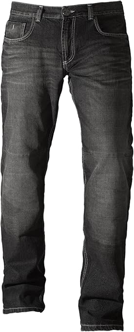 jeans with leather pockets