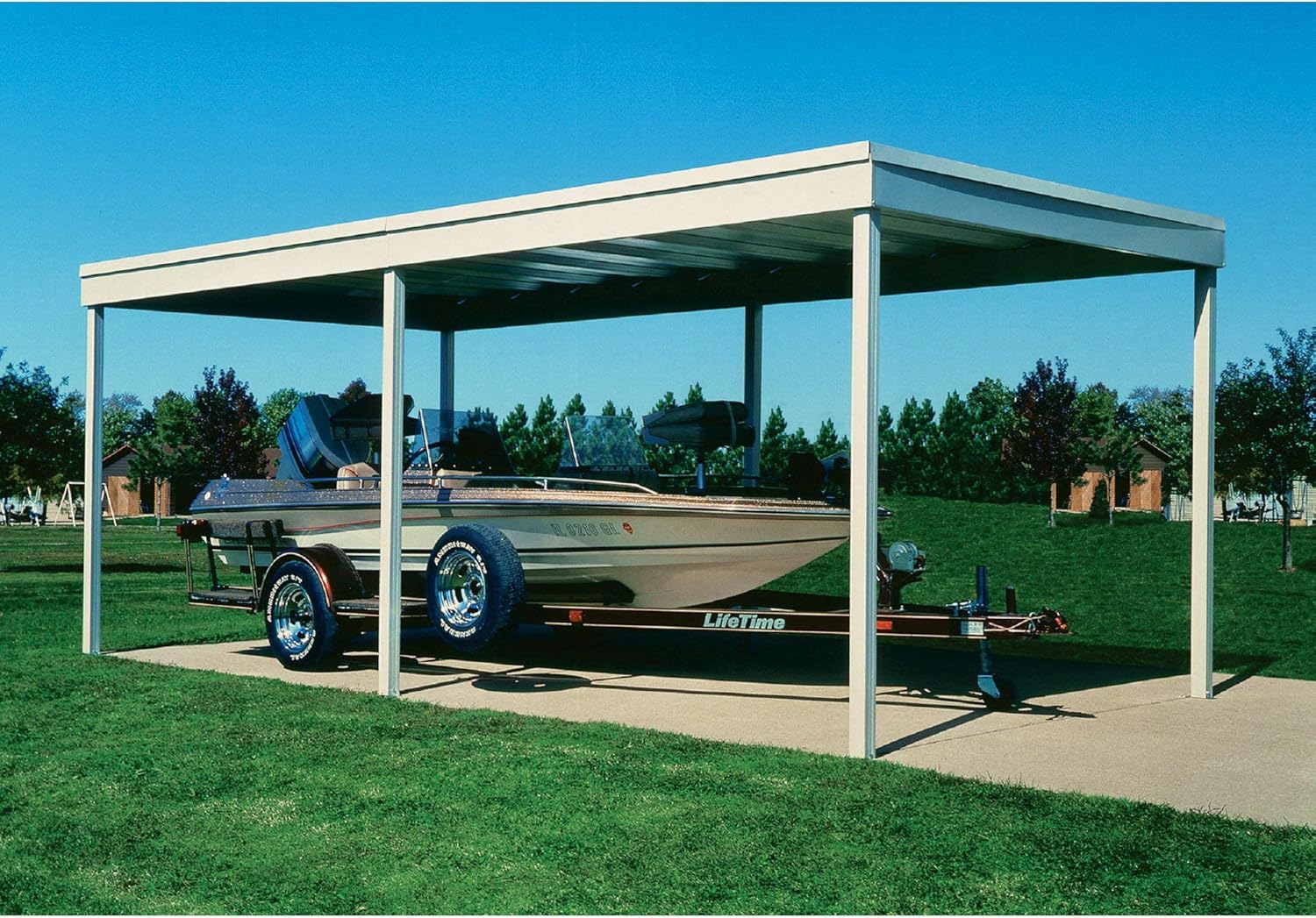 Amazon Com Arrow Freestanding Patio Cover Carport 10ft X 20ft