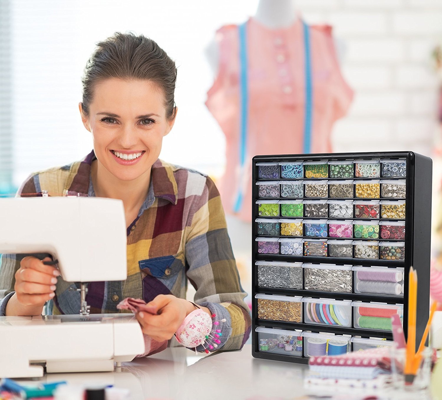 Greenpro 3309 Wall Mount Hardware and Craft Storage Drawer