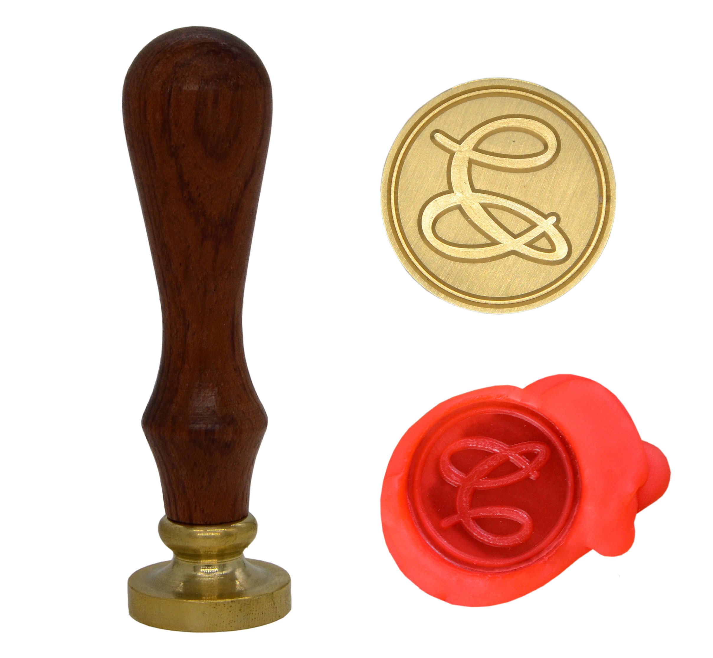 Wax Seal Stamp Letter A-Z, Alphabet Initial Sealing Stamp for Christmas & Thanksgiving Cards, Wedding Invitation W-S-2 (Letter C)
