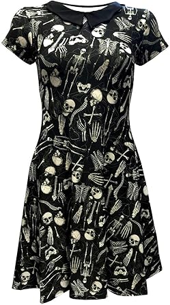 skeleton skater dress