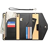 ZOPPEN Passport Holder Women Travel Wallet (Ver.5) for Women Rfid Blocking Passport Cover Case Document Organizer Wrist Strap