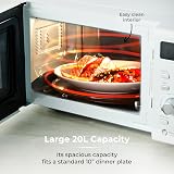 Tower 800W 20L Microwave with MagnaWave Technology White Chrome T24041WHT view 4
