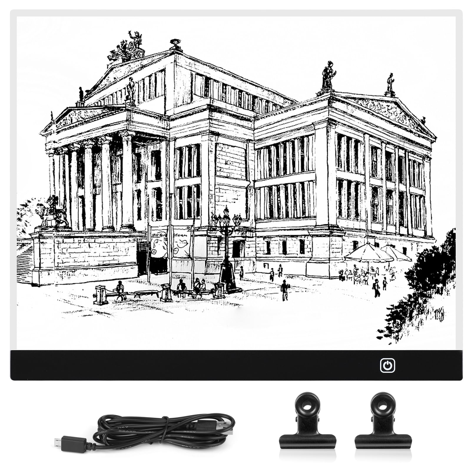 Mardiko Light Box Drawing A3 LED Light Pad 3 Brightness Adjustable Copy Board Tracing Light Box Ultra-Thin Light Pad for Diamond Painting Sketching Animation X-RAY Viewing