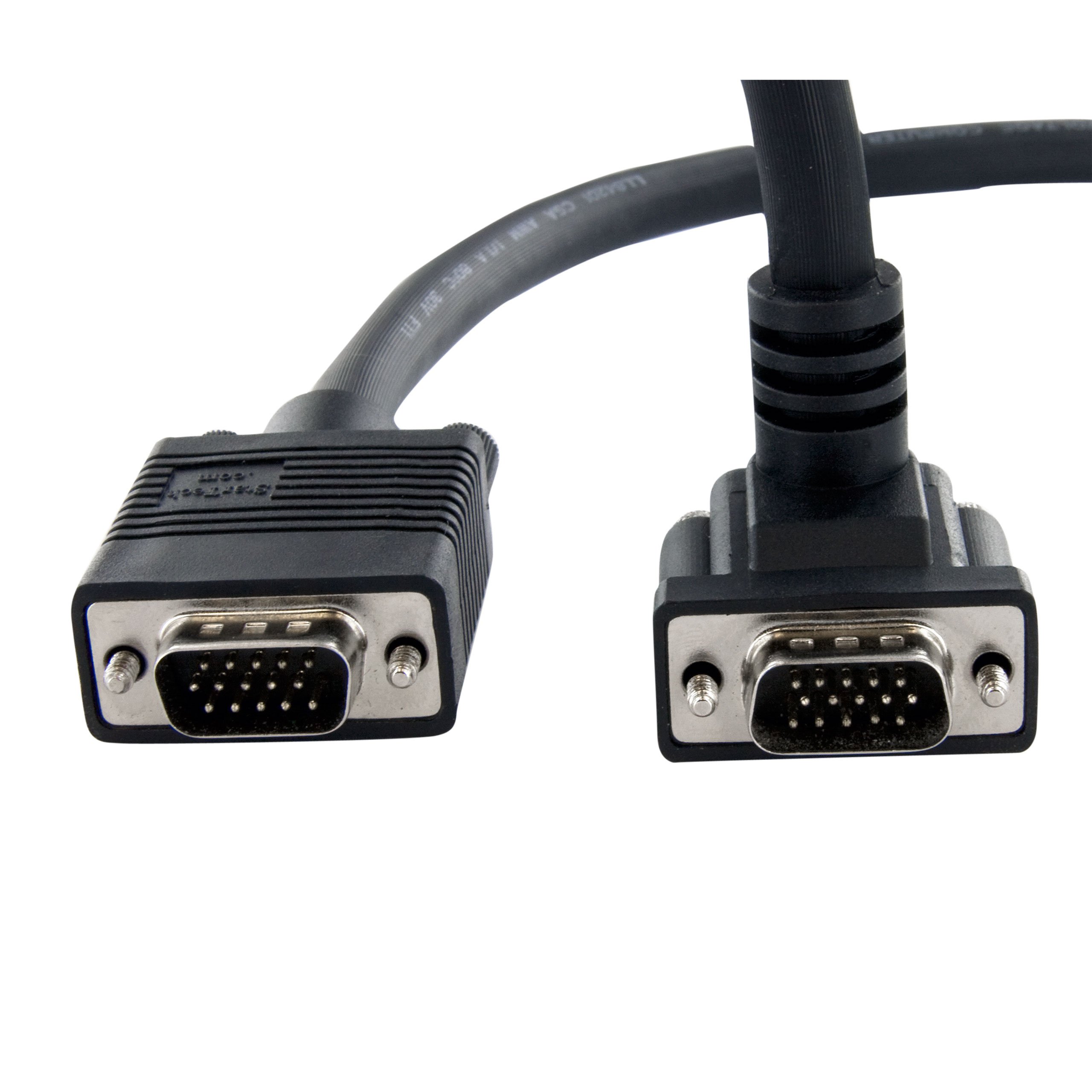 StarTech.com 6 ft Coax High Resolution 90&deg; Down Angled VGA Monitor Cable - HD15 M/M (MXT101MMHD6)