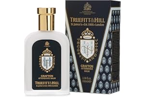 Truefitt & Hill Luxury Aftershave Balm - Grafton - Premium Soothing Moisturizer with Aloe Vera Extract - Ideal for Sensitive Skin, Razor Burn Relief, and a Silky Smooth Finish - 3.38 oz.