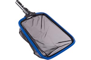 POOLAZA Ultra Fine Mesh Pool Skimmer Net with Aluminum Frame, Aluminum Pool Net for Cleaning Efficiently, Durable Pool Skimmer Net Fine Mesh Ideal for Fine Debris Removal, Fine Mesh Pool Net Skimmer