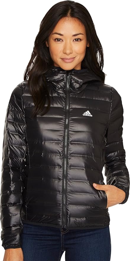 adidas varilite hooded down jacket black