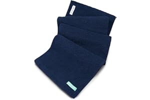 FACESOFT Eco Friendly Gym Towel for Working Out - Soft and Absorbent Cotton Exercise Towel - No Synthetic Microfibers or Plastics - Sweat Towel for Gym, Fitness, Sports, Yoga - Navy - 1 Pc