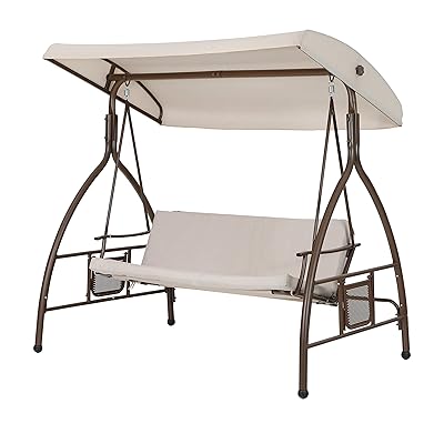 MF STUDIO 3-Person Outdoor Swing with Adjustable Nigeria Ubuy