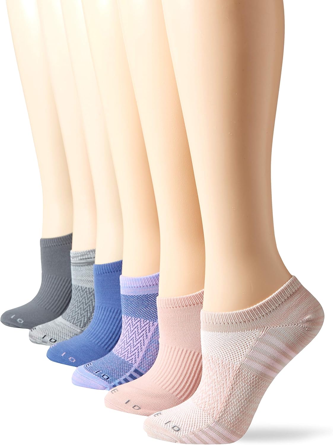  Brand - Core 10 Women's 6-Pack Performance Sport Athletic No Show Socks, Navy/Lavender/Wine, Shoe Size: 4-10: Clothing