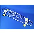 Ghost Boards: Clear Acrylic Longboards with Light up LED Wheels. Non-Slippery, Super Durable. 40" Longboard Skateboard Great for Beginners to Experts. Easy to Ride, 9" Wide.