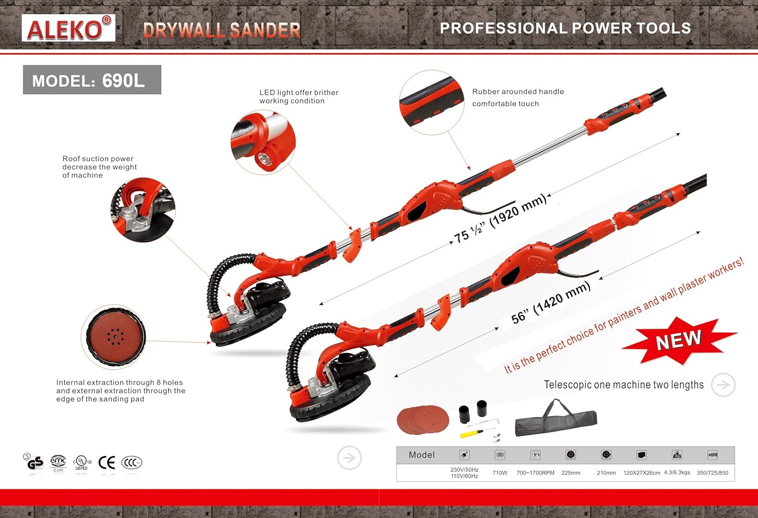 ALEKO 690L-AP Drywall Sanders product image 7