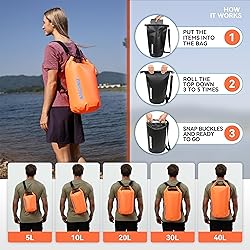 MARCHWAY Floating Waterproof Dry Bag Backpack