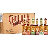 Cholula Hot Sauce Variety Pack, Product of Mexico, Gift Set Includes Six 5 Fl Oz Signature Cholula Hot Sauces for Eggs, Pizza, Mexican Dishes, and More, 30 fl oz