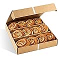 Holiday Desserts Fresh Bakery Gift Basket | Fruit Danish Pastries | Gourmet Food Gift |12 Individually Wrapped APPLE Filled Cinnamon Buns | Kosher & Nut Free -Stern’s Bakery