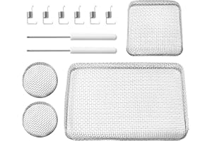 Jowlawn RV Vent Screens for RV Traval Trailer Camper - Stainless Steel RV Furnace Vent Screen, RV Heater Vent Screen, RV Exhaust Vent Screen, Come with Installation Tools