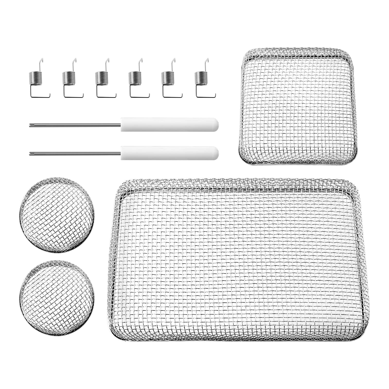 Photo 1 of Jowlawn RV Vent Screens for RV Traval Trailer Camper - Stainless Steel RV Furnace Vent Screen, RV Heater Vent Screen, RV Exhaust Vent Screen, Come with Installation Tools