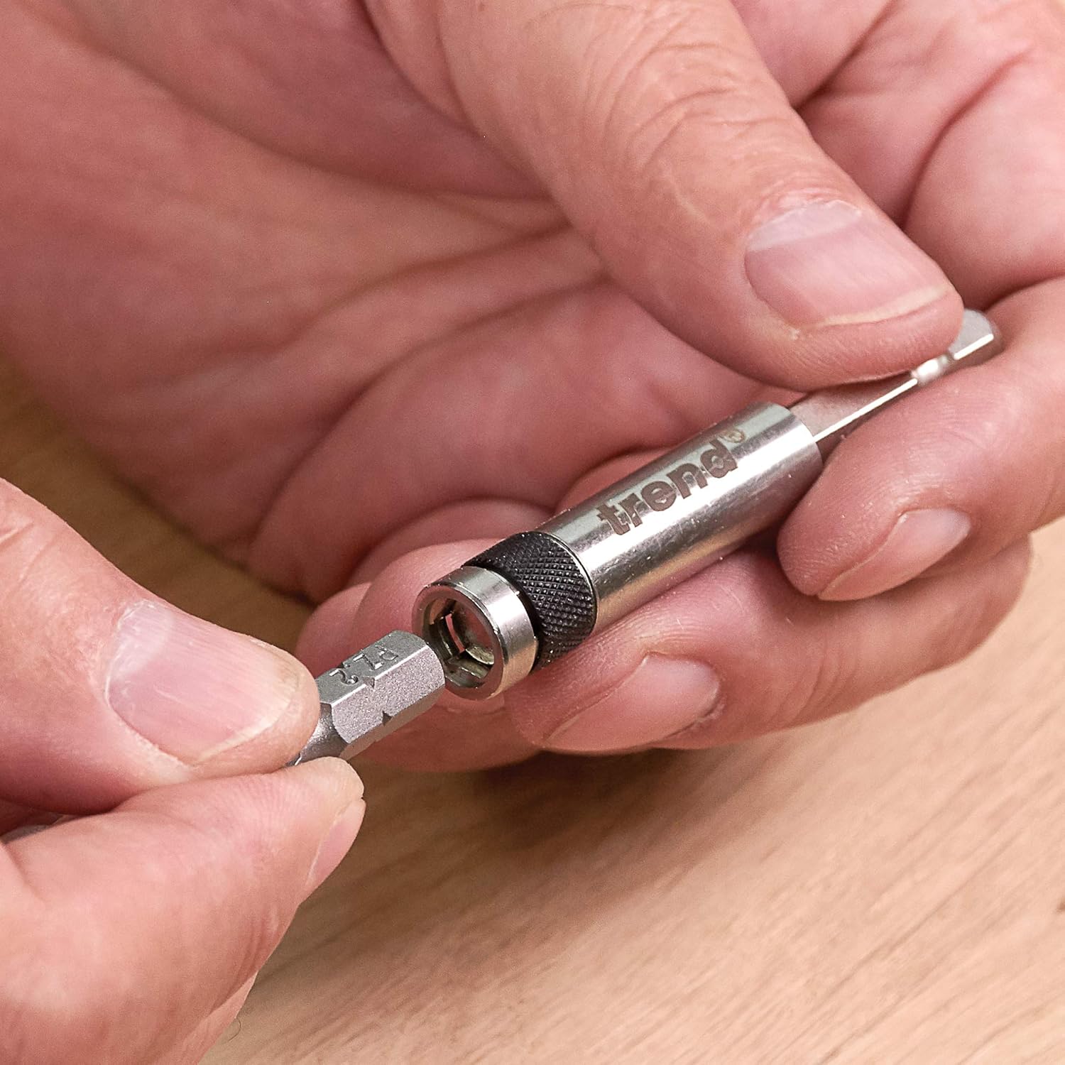 Trend Snappy 66mm Micro Diameter Magnetic Bit Holder, 25mm Bit Holder with Chuck Retention, Centrotec Compatible, SNAP/BH/M - Image 4