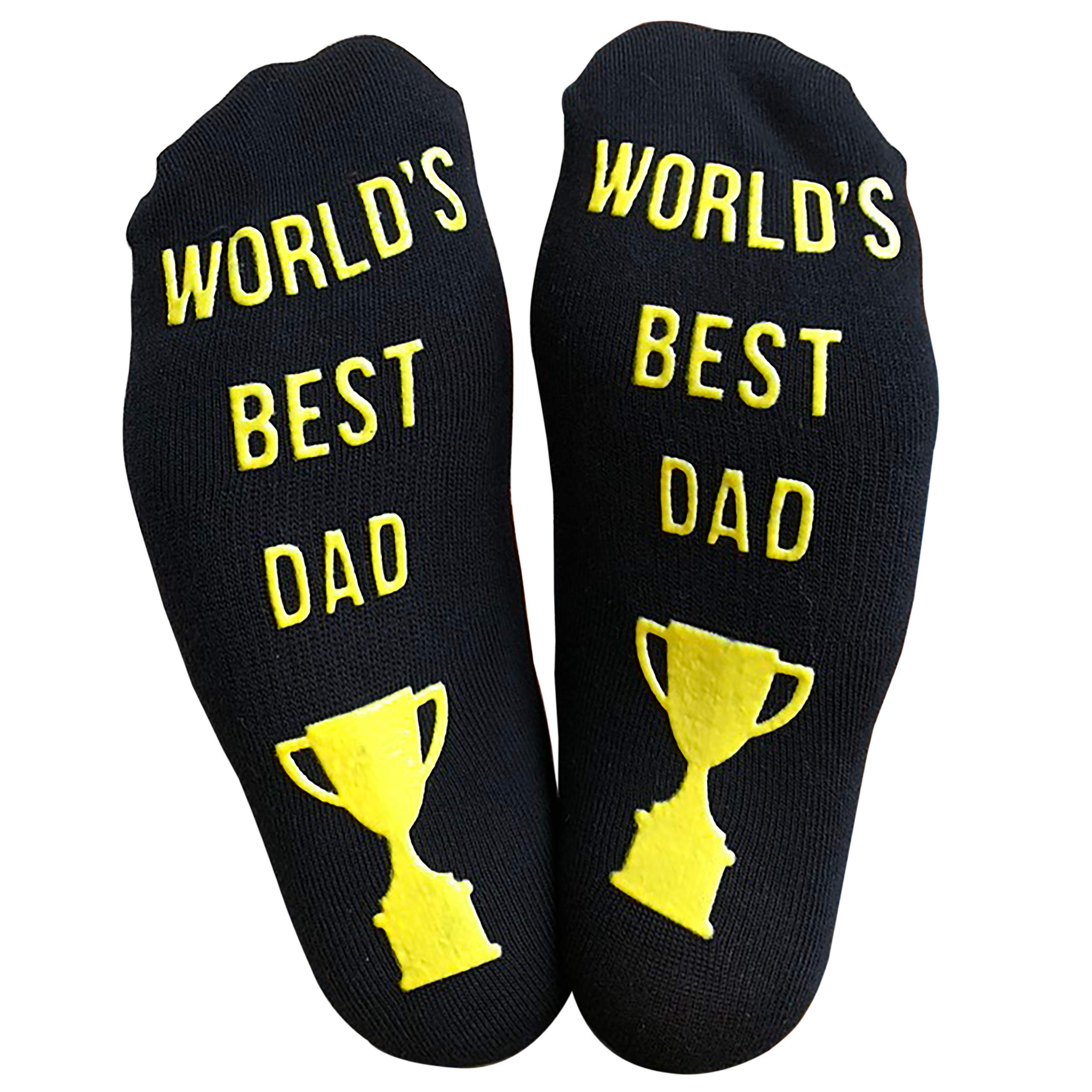 Worlds Best Dad Novelty Socks - Great Father's Gift