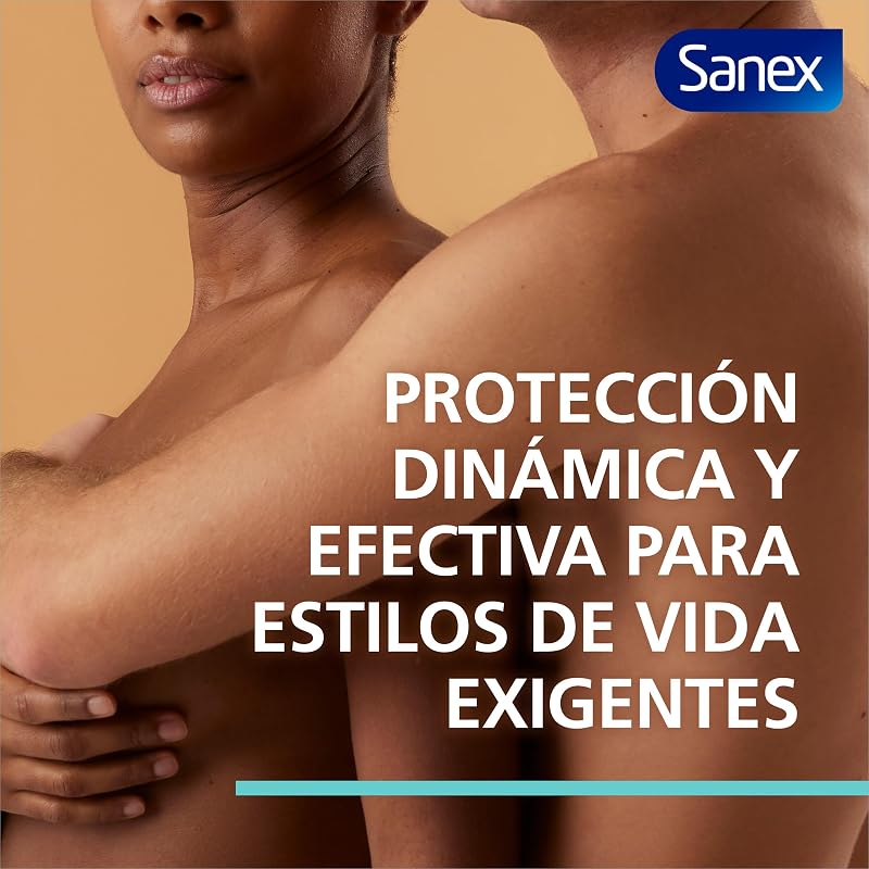 Sanex zero% extra control desodorante spray, embalagem 6 unidades x 200ml, proteção 48h, 0% álcool e 0% sais de alumínio, ingredientes antibacterianos, inibe a formação de odor corporal