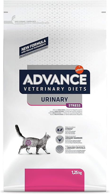 Advance Veterinary Diets Urinary Stress Croquettes Pour Chat Avec Problemes Urinaires 1 25kg Amazon Fr Animalerie