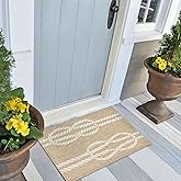 Liora Manne Capri Indoor/Outdoor Handmade Synthetic Blend Durable Area Rug - Traditional Stripe Coastal Beach Decorative (Rop