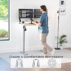 VIVO Electric 43 x 24 in Standing Desk, Memory