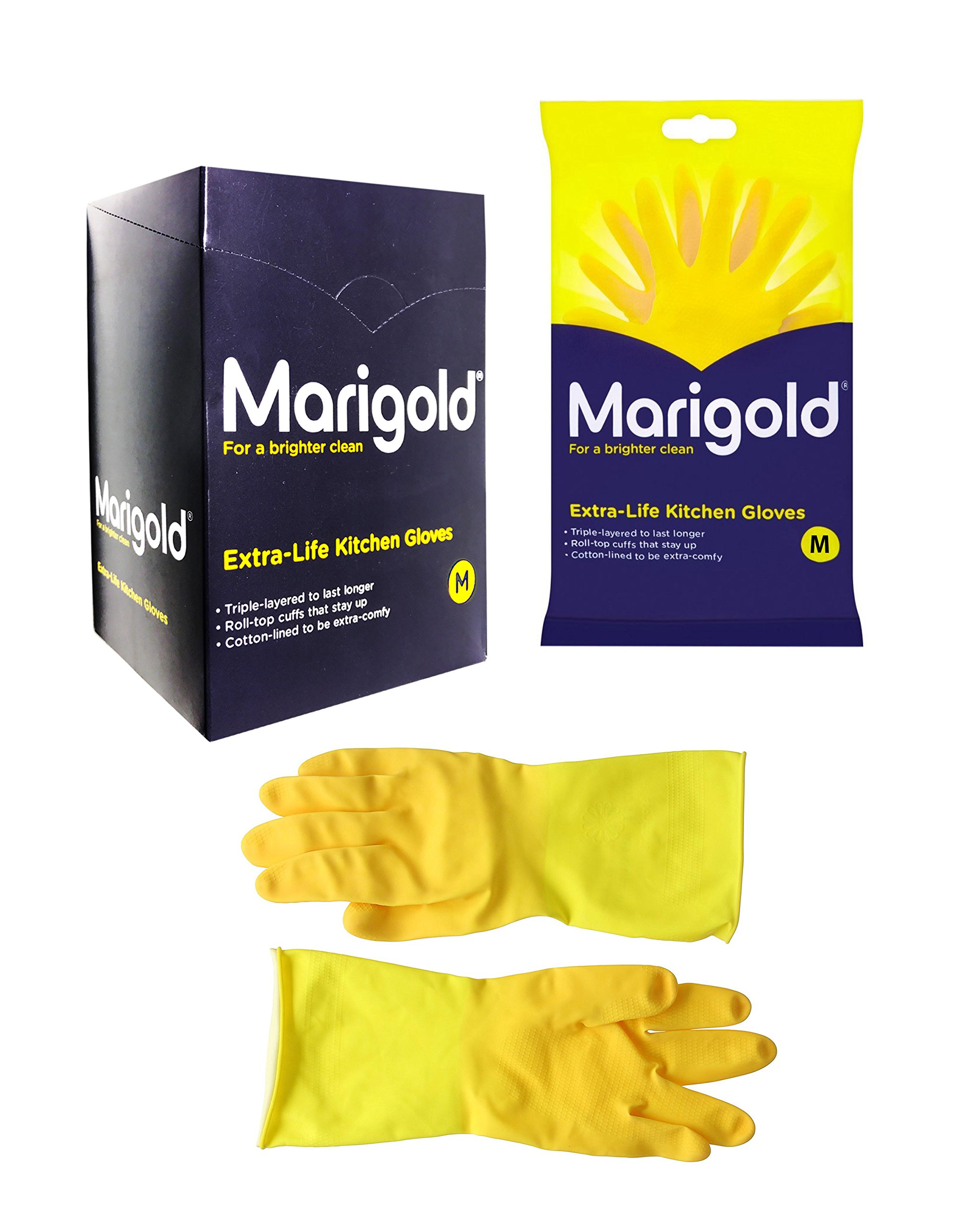Marigold Extra Life Kitchen Glove Medium 1 x 6 Pairs