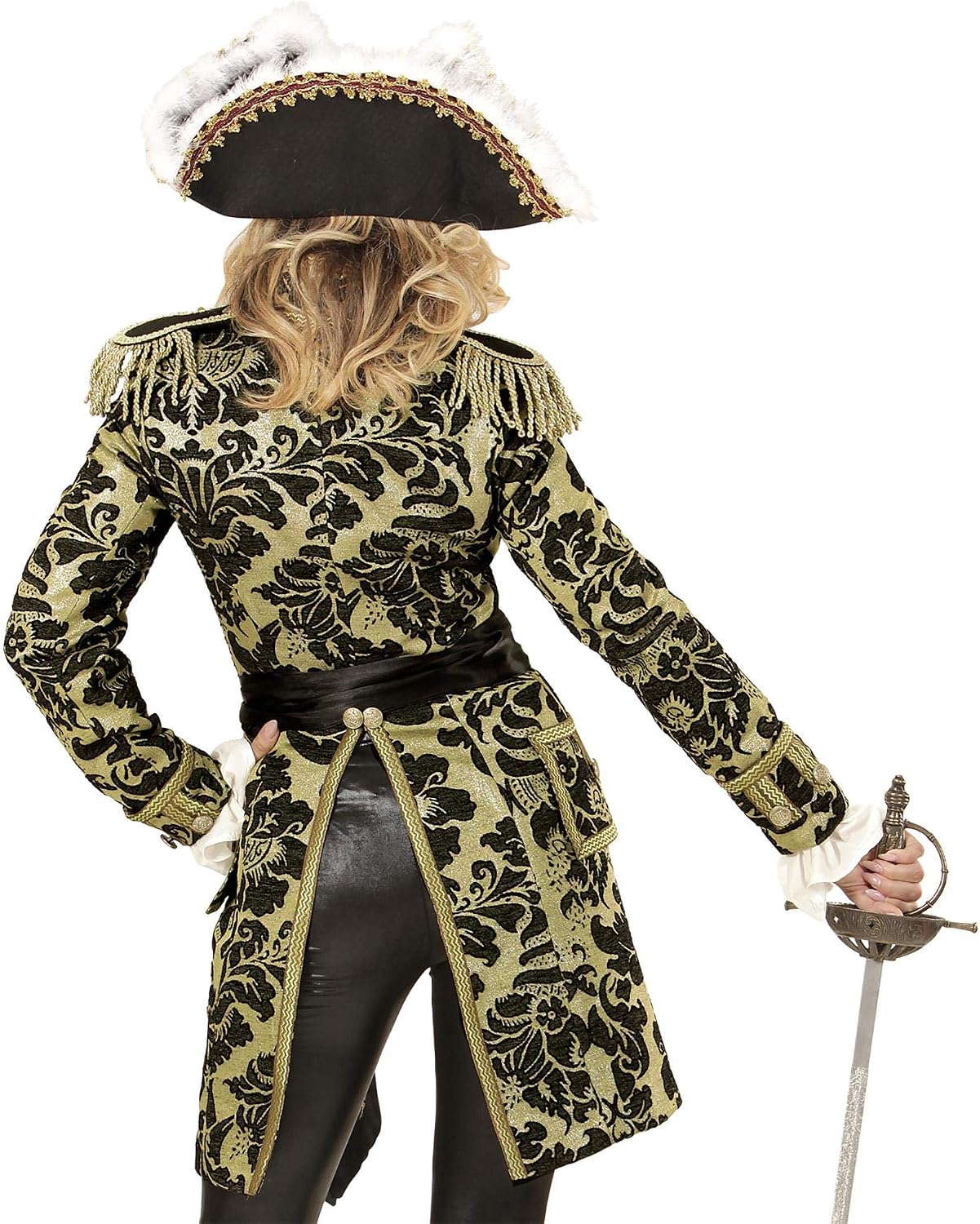 Widmann women's jacquard parade costume, Gold - Image 4