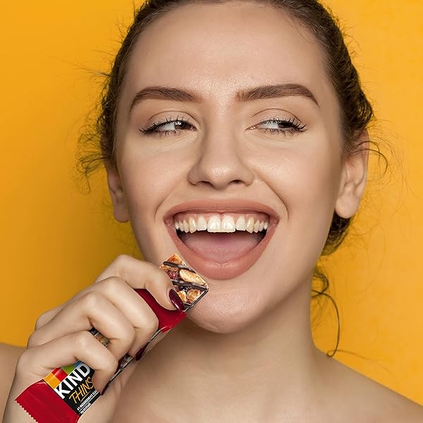 KIND THINS SNACK BARS, DARK CHOCOLATE CHERRY CHASHEW, GLUTEN FREE, LOW CALORIE, HEALTHY SNACKS, 5G SUGAR, 10 COUNT