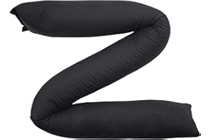 THE MAINE SALES COMPANY Draft Stopper 2 inch Diameter for Windows/Doors Black Pick a Length (Fits a 28" Space)