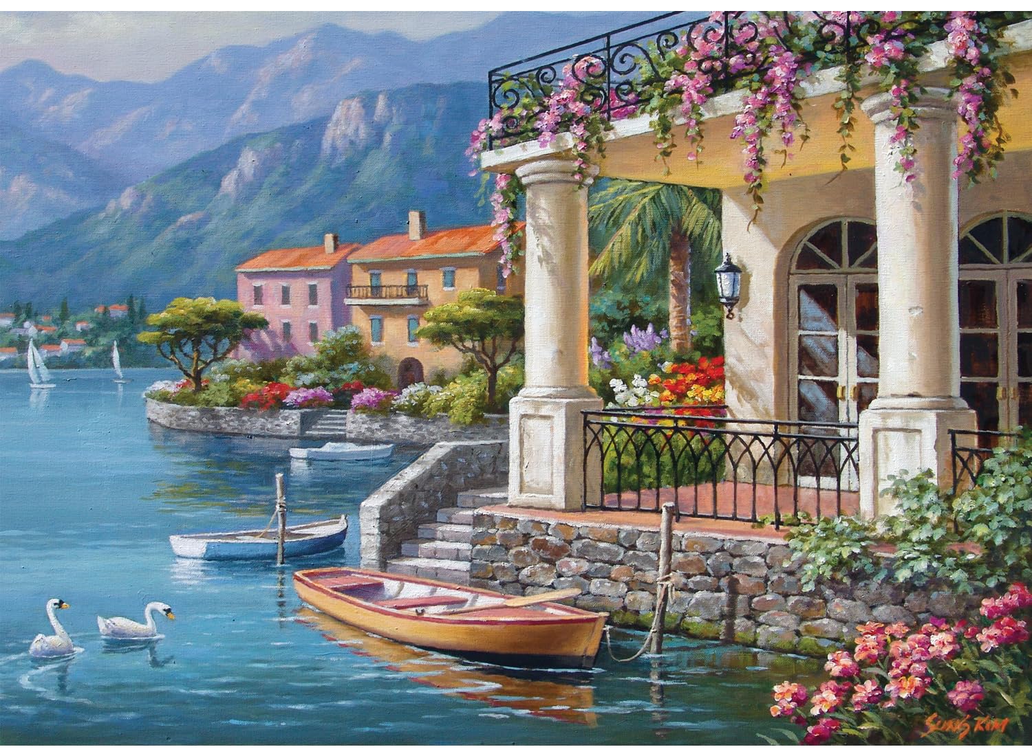 Anatolian 3000 piece jigsaw puzzles - 3000 piece puzzle VILLA ON THE BAY is ideal as a gift for the whole family and this 3000 piece jigsaw is made of ESKA BOARD