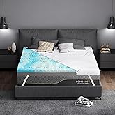 4 Inch Full Size Firm Mattress Topper with Silk Cover, Premium Cooling Gel+ Bamboo High-Density Memory Foam Mattress Topper, for Pain Relief