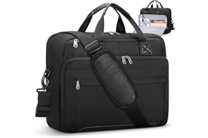 RAINSMORE Sacoche pour ordinateur portable de 15,6 pouces - Étanche - Sac à bandoulière - Pour homme - Pour affaires, bureau,