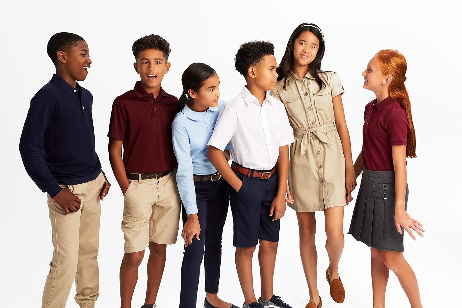 French Toast Boys' Long-Sleeve Pique Polo Shirt: Clothing
