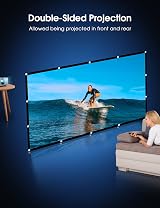Osoeri 100 Inch Portable Projector Screen 16:9 HD 4K Double-Sided view 3