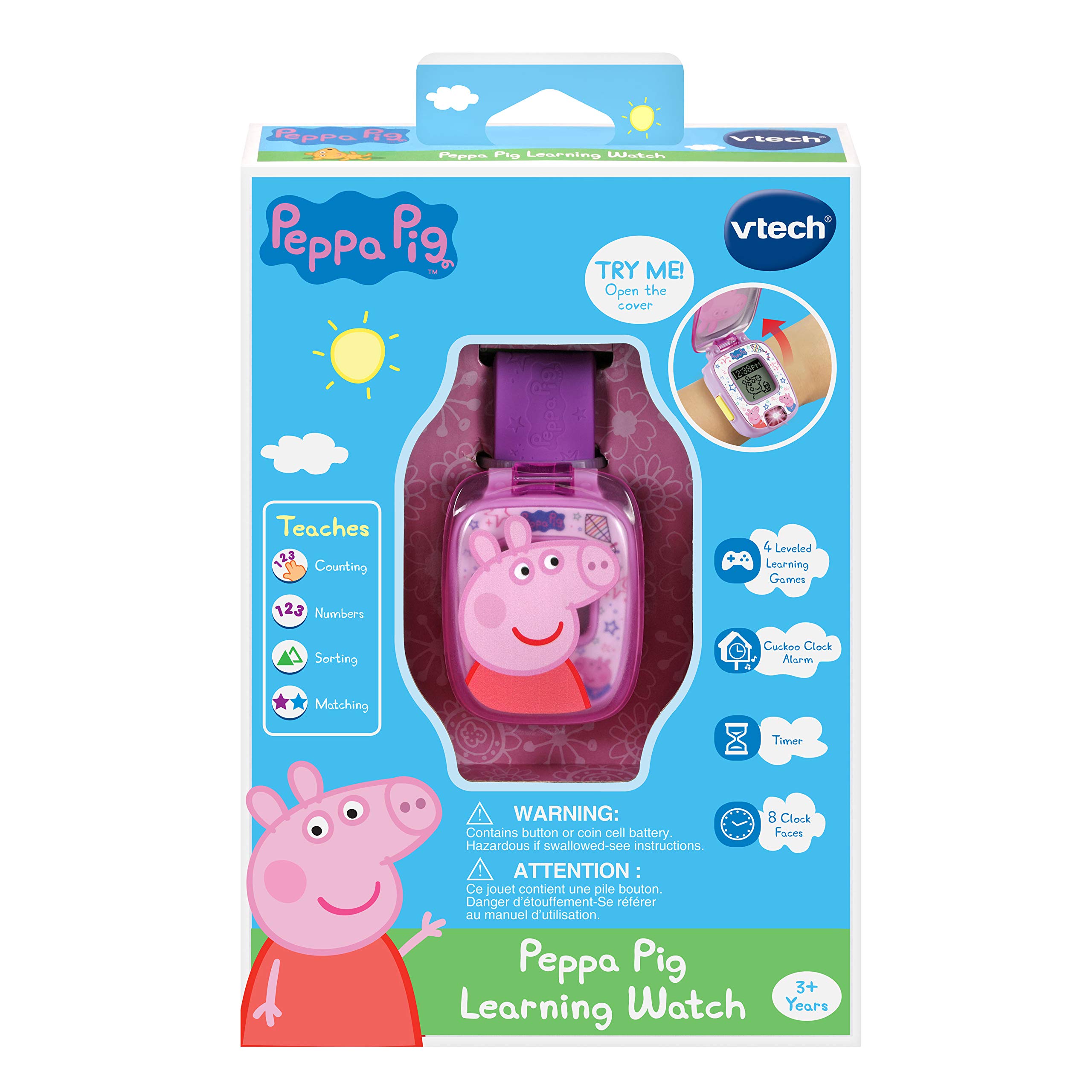 VTech Peppa Pig Learning Watch, Purple
