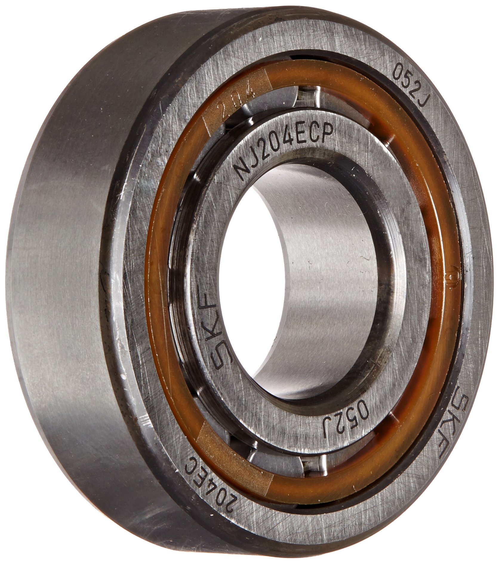 SKF Cylindrical Radial Roller Bearing, 20 ID, Bearing steel
