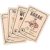 24 Cowboy Valentine's Day Greeting Cards, Retro Western Valentines Day Cards Assortment, Western Cowgirl Valentine's Days Gifts for Friends Adults Men Women, Vintage Ranchy Valentine Party Favors, 5