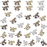 PH PandaHall 120pcs 4 Colors Horse Charms Pendants Running Horse Animal Charms Tibetan Equestrian Horsemanship Beads Charms for DIY Bracelet Necklace Jewelry Making 2026 Chinese Zodiac