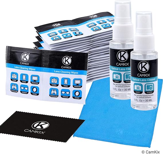 Amazon.com: Lente y visualización Kit de limpieza – Cleaning Spray, gamuza de microfibra – Limpiar la lente de su cámara réflex digital o GoPro – Ideal para tu smartphone, tablet, computadora portátil, etc.