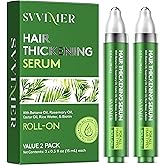 Svvimer Hair Growth Serum Roll On - with Rosemary Batana Oil Biotin Thickening Scalp Serum for Thinning Hair and Loss - for Women and Men 2 PCS 15ml/each